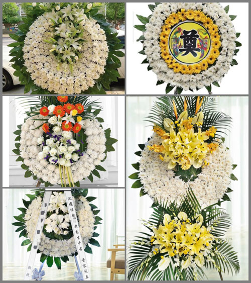 福建福州长乐市首占镇黄李村花圈速递