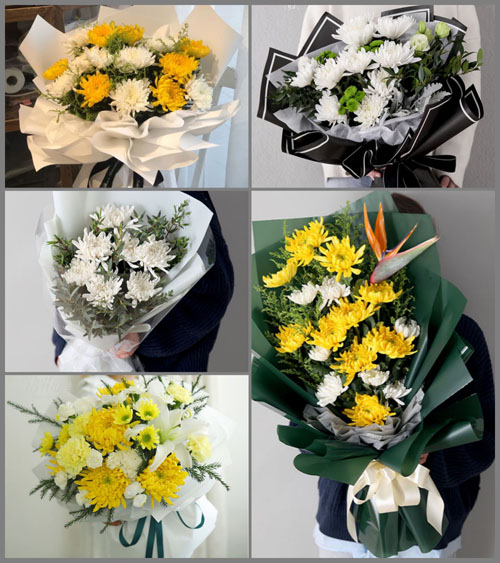 福建福州长乐市首占镇黄李村白事花束代送